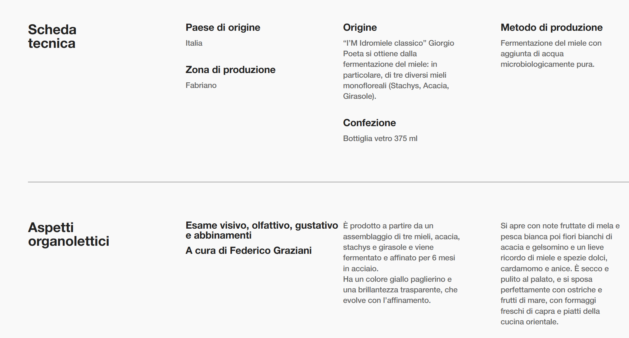 Idromiele barricato "I'M" - Giorgio Poeta - 375ml - immagine 2