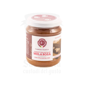 Barattolo di confettura extra di mela rosa Fabrizi Family da 220g