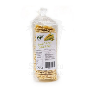 Confezione da 100g di gallette di mais L’Acino Verde – Prodotto senza glutine croccante e leggero