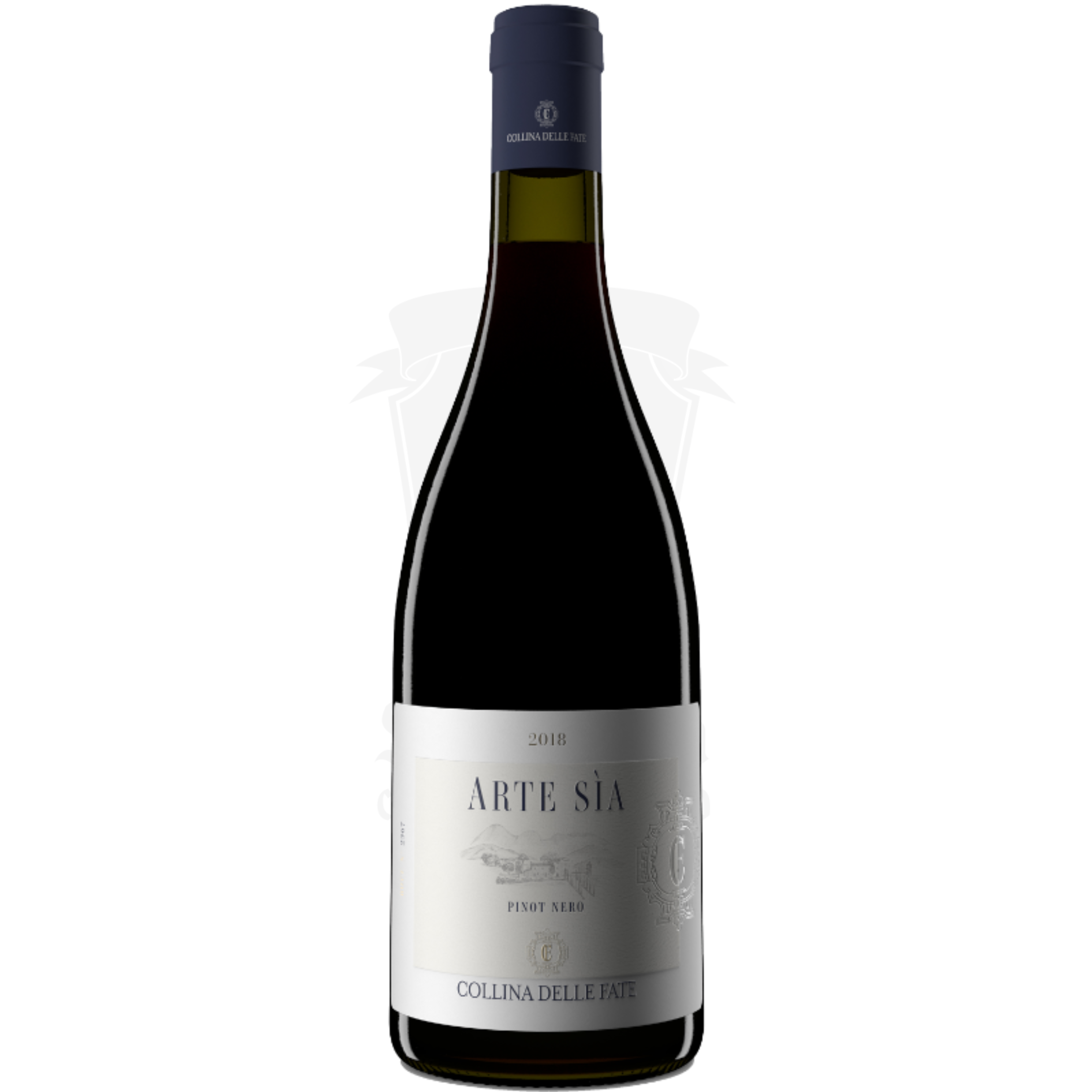 Igt Marche Pinot Nero 2018, vino rosso elegante con una struttura equilibrata, ideale per abbinamenti con carne bianca e formaggi freschi.
