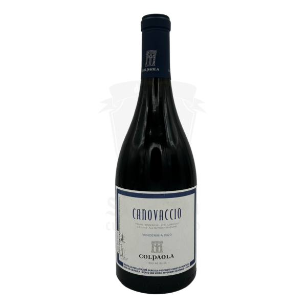 Bottiglia di Canovaccio 2020 Merlot rosso Tenuta Colpaola