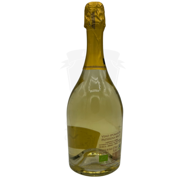 Bottiglia di Varà Passerina Spumante Brut Metodo Martinotti biologico
