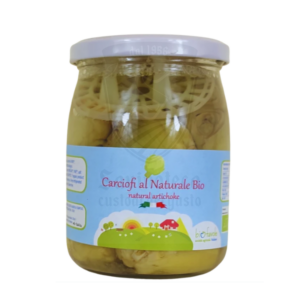 Barattolo Biofavole di carciofi al naturale biologici in vetro