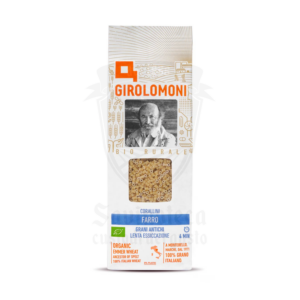 Confezione Corallini di farro biologico Girolomoni – pasta ai grani antichi per minestre