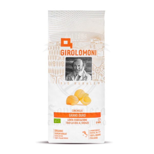 Confezione Conchiglie di grano duro biologico Girolomoni – trafilatura al bronzo