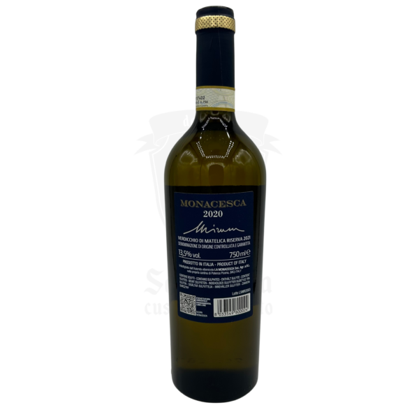 Bottiglia di Mirum 2020 Verdicchio di Matelica Riserva DOCG La Monacesca