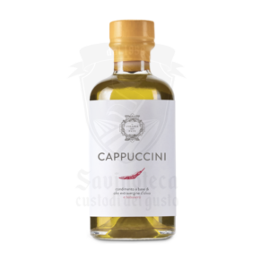 Bottiglia di olio extravergine di oliva al peperoncino habanero "Cappuccini" – Condimento piccante da 100ml