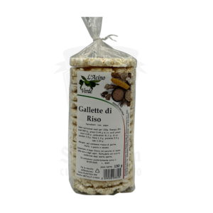 Confezione da 130g di gallette di riso L’Acino Verde – Snack naturale senza glutine