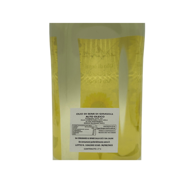 Olio di semi di girasole - alto oleico – Alla Corte dell’Oca - 1lt - immagine 2