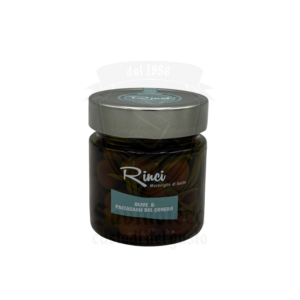 Barattolo di Olive & Paccasassi del Conero Rinci – antipasto gourmet artigianale